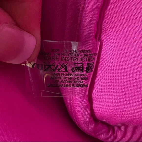 PRADA / Candy Pink & Black Cosmetic Bag - Picture 10 of 13